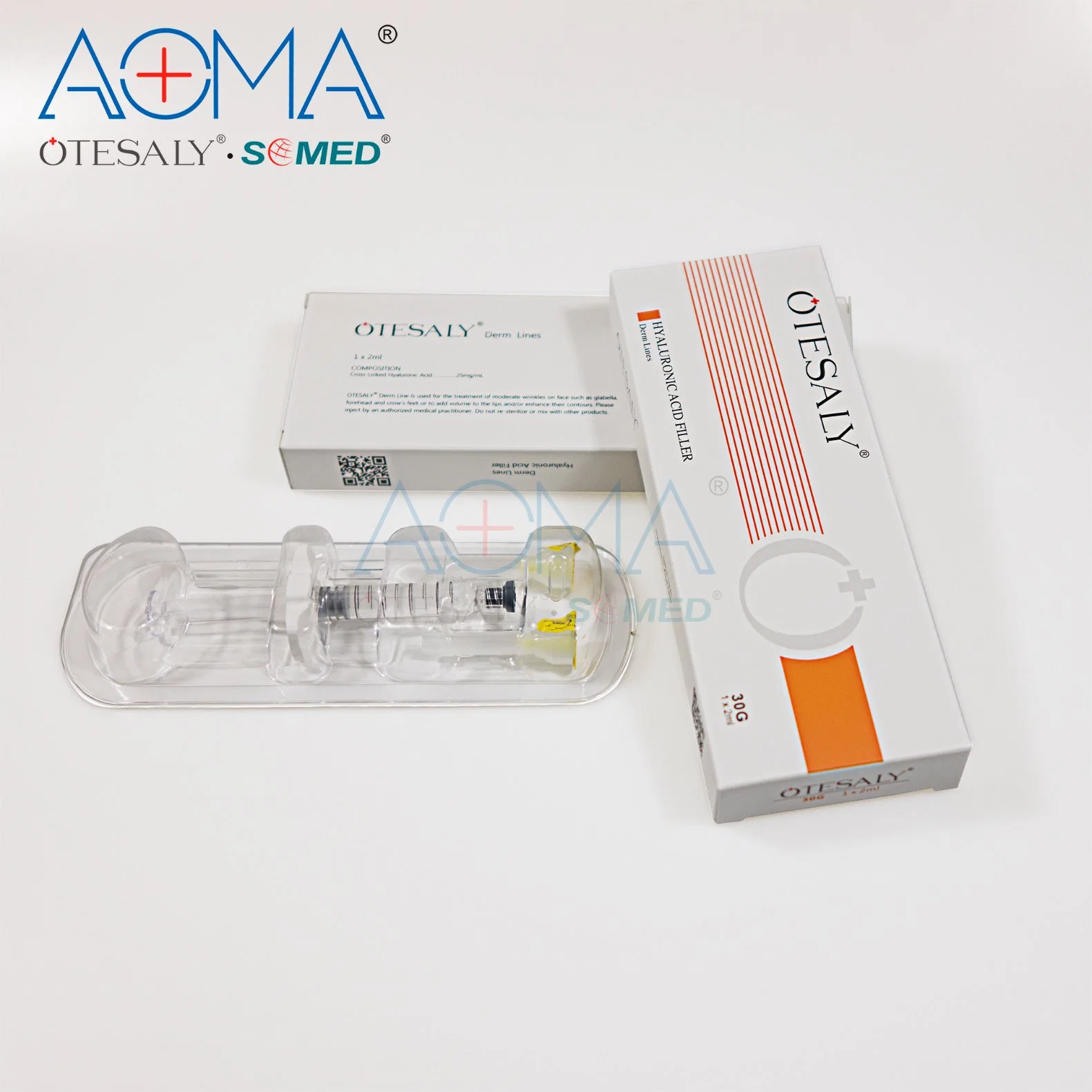 Otesaly 2ml Derm Lines Wrinkles Injectable Cross Linked Hyaluronic Acid Sodium Hyaluronate Gel Face Contour Dermal Filler