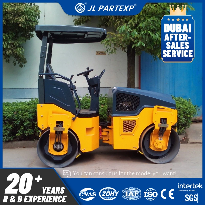 Full Hydraulic Double Steel Wheel Vibratory Road Roller 2ton