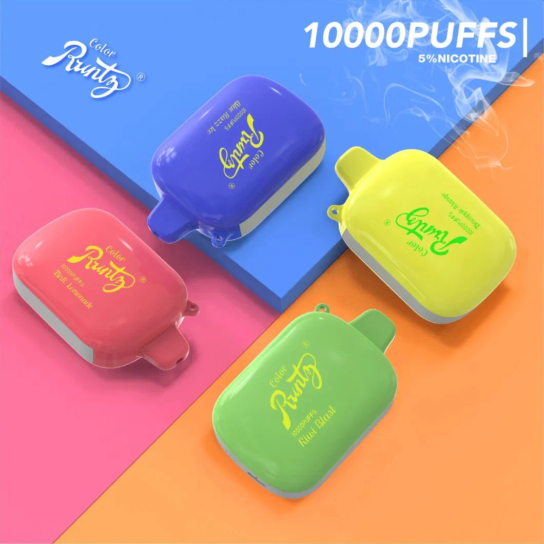 جهاز التبخير Vape Pod Runty 10000 القابل للتصرف العلامة التجارية المخصصة E السجائر