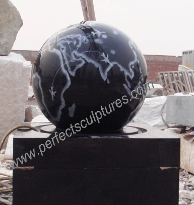 Garden Stone Marble Granite Floating Ball Water Fountain for Fengshui (SF-B099)