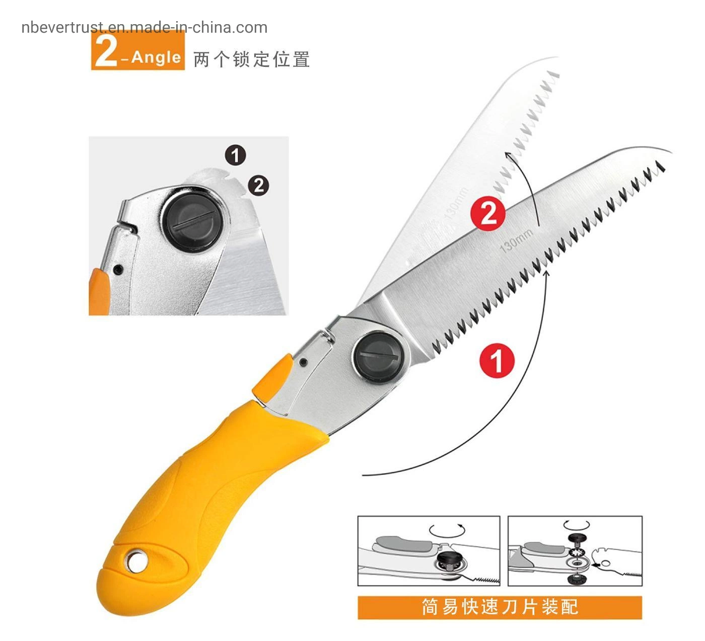 High quality/High cost performance  Stainless Steel Garden Tools Household Small Hand-Held Saw