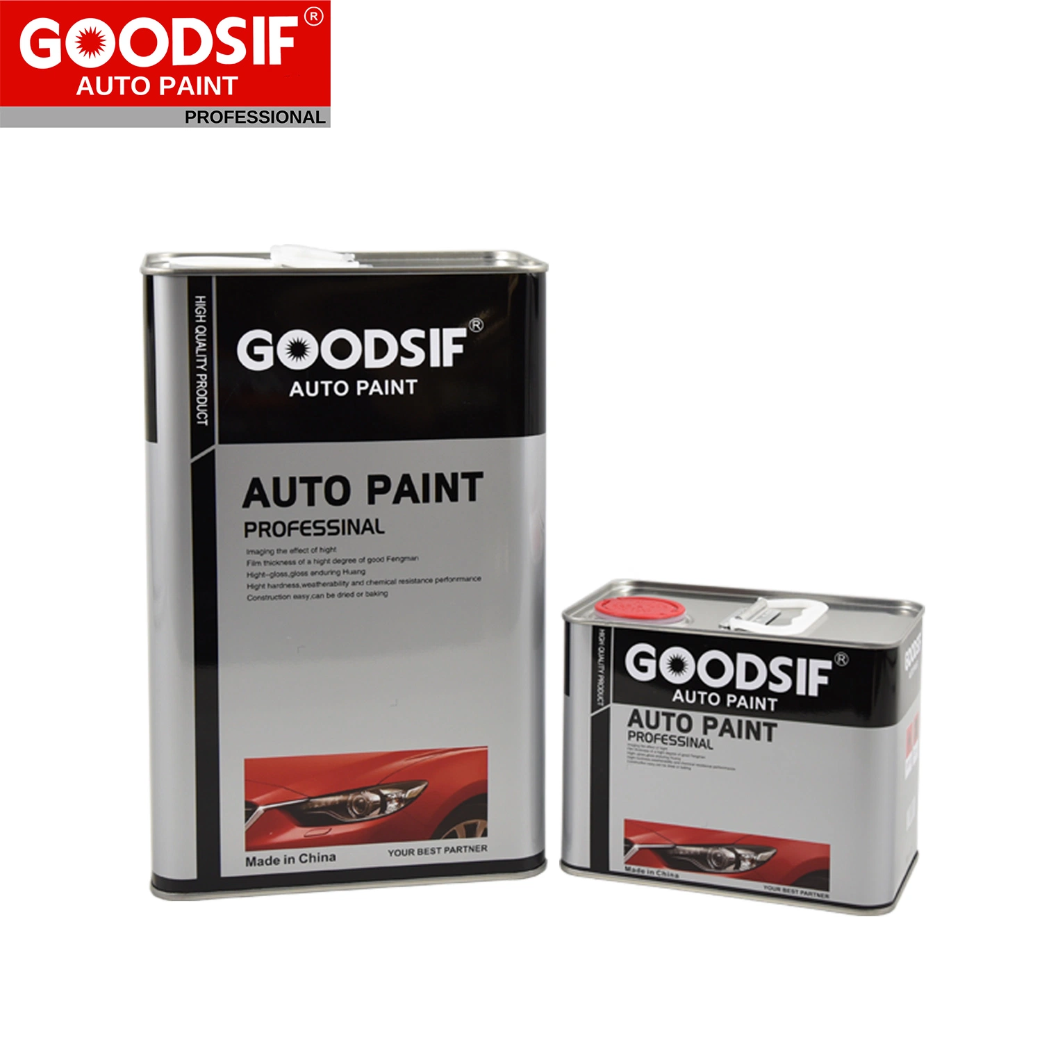 Goodsif Car Paint High Gloss Coating Mirror Effect Fast Dry Thinner Hardener Auto Refinish