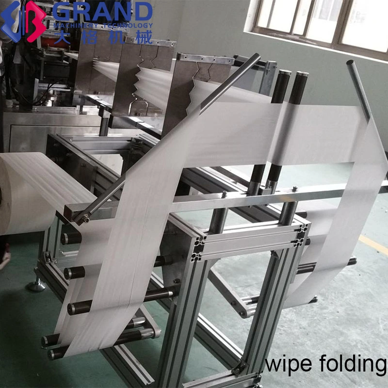 Full Servo Motor Wet Tissue Packaging Machine Baby Wet Wipes Making Machine