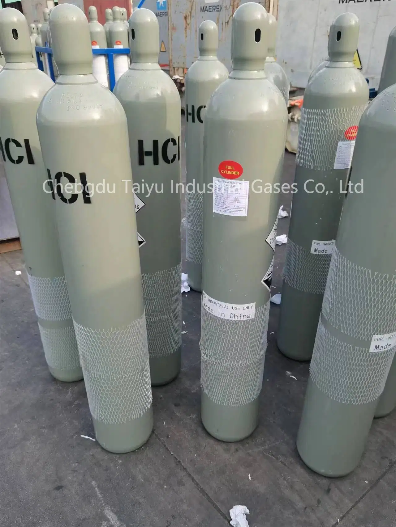 Semiconductor Manufacturing Use 99.9%-99.999% Hydrogen Chloride Gas HCl Gas Price