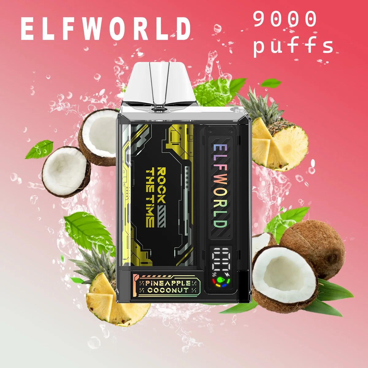 Original Elfworld Transpro 9000 Puffs Puff 20K Disposable/Chargeable Vape Pen Cartridges Custom Vaporizer Pen Smoking Set E Cig Factory 15K18K20K Smoking-Set Disposable/Chargeable