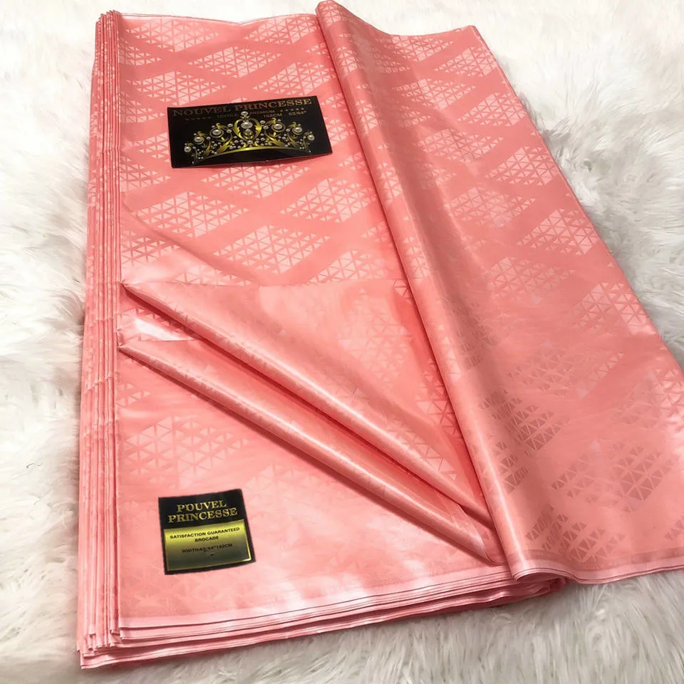 Customized Waterproof Pure Cotton Soft African Bazin Lace Fabric Nigerian Jacquard Guinea Brocade Perfume Bazin Riche Fabric