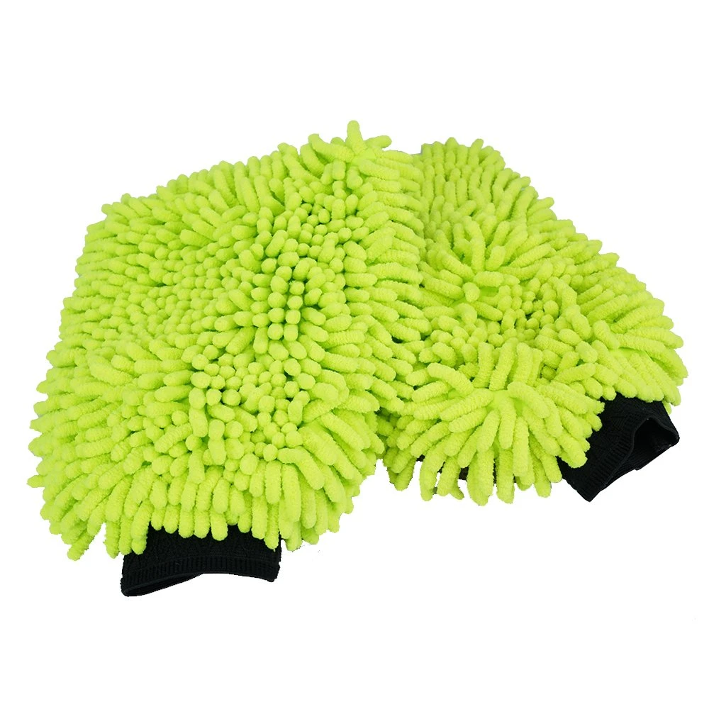 Premium Scratch Free Super Absorbent Chenille Car Washing Mitt Microfiber Gloves