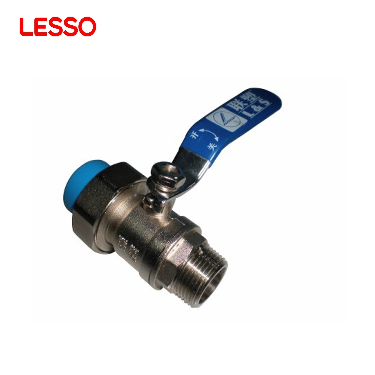 Lesso PE Water Pipe Fittings Socket Fusion Male Thread Union Ball Valve