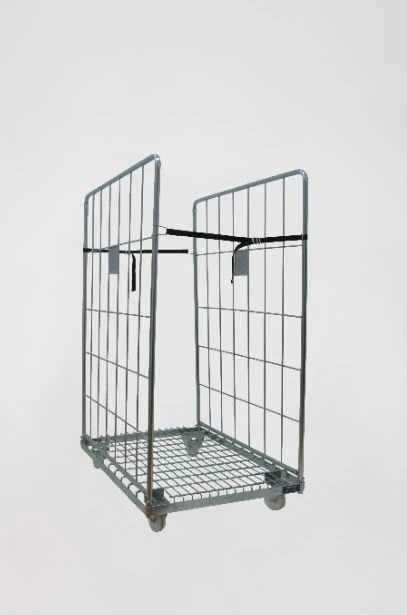 Warehouse Wire Mesh Metal Storage Cages Roll Container Metal Stillage Collapsible Pallet