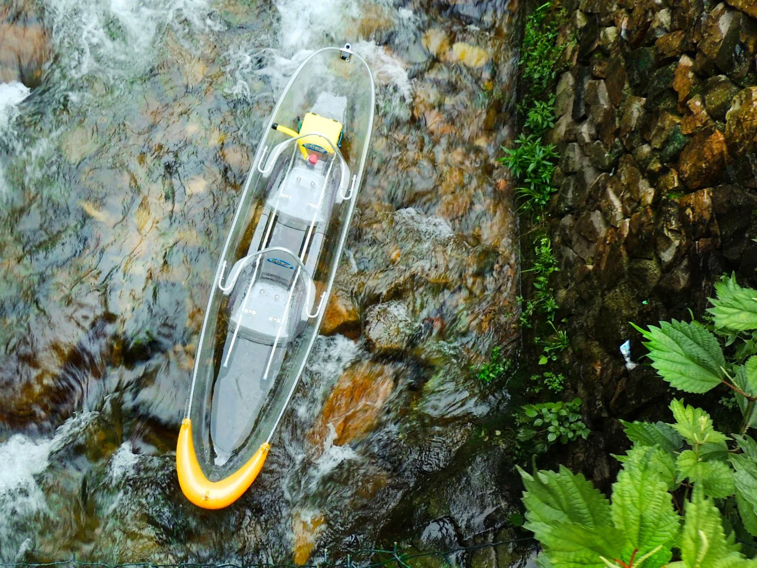 300kg Super capacidad potente función Doble transparente asiento Clear Kayak