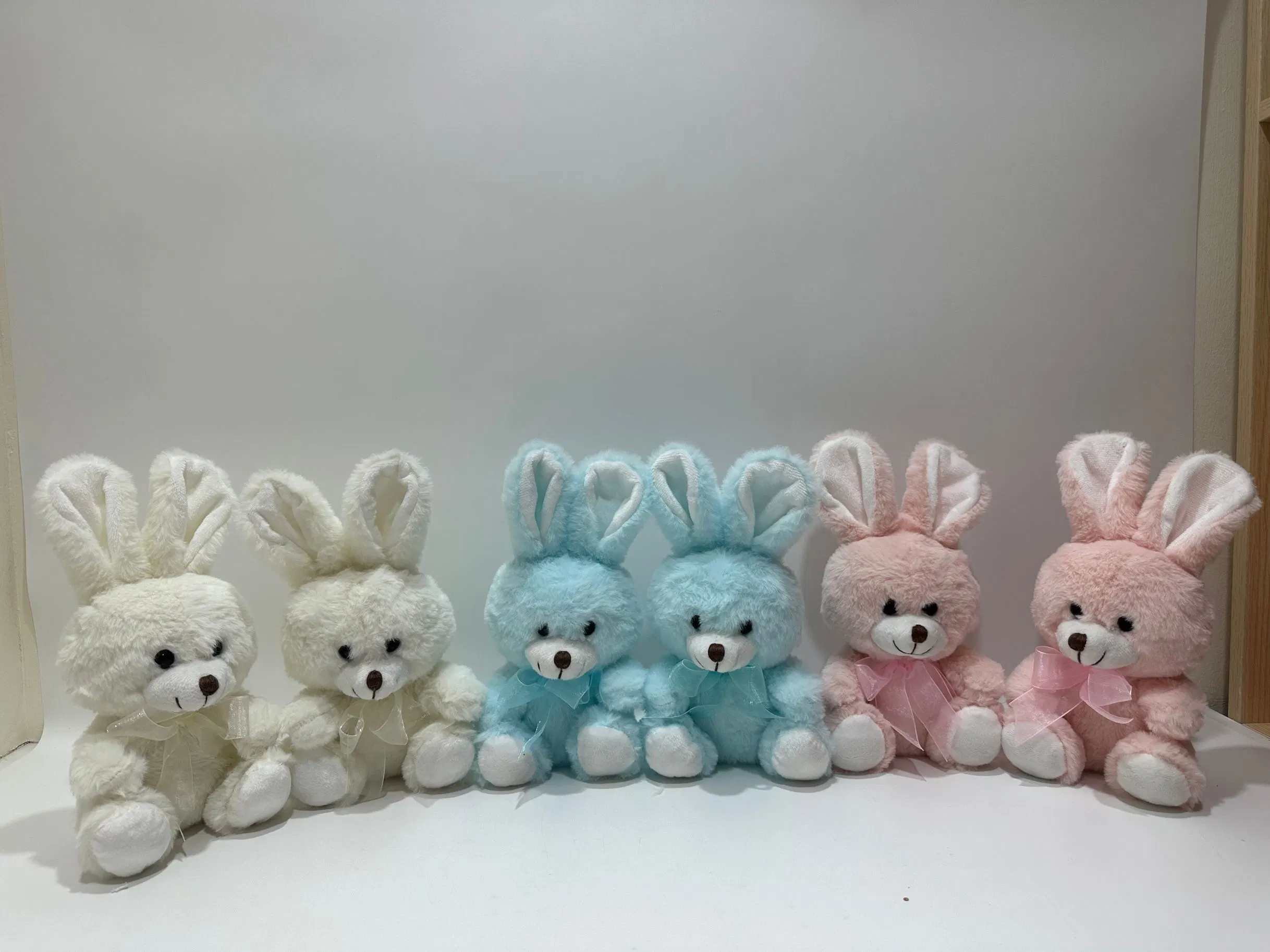20cm 8" Easter Plush Toy Bunny Rabbit Stuffed Animal with Bowtie