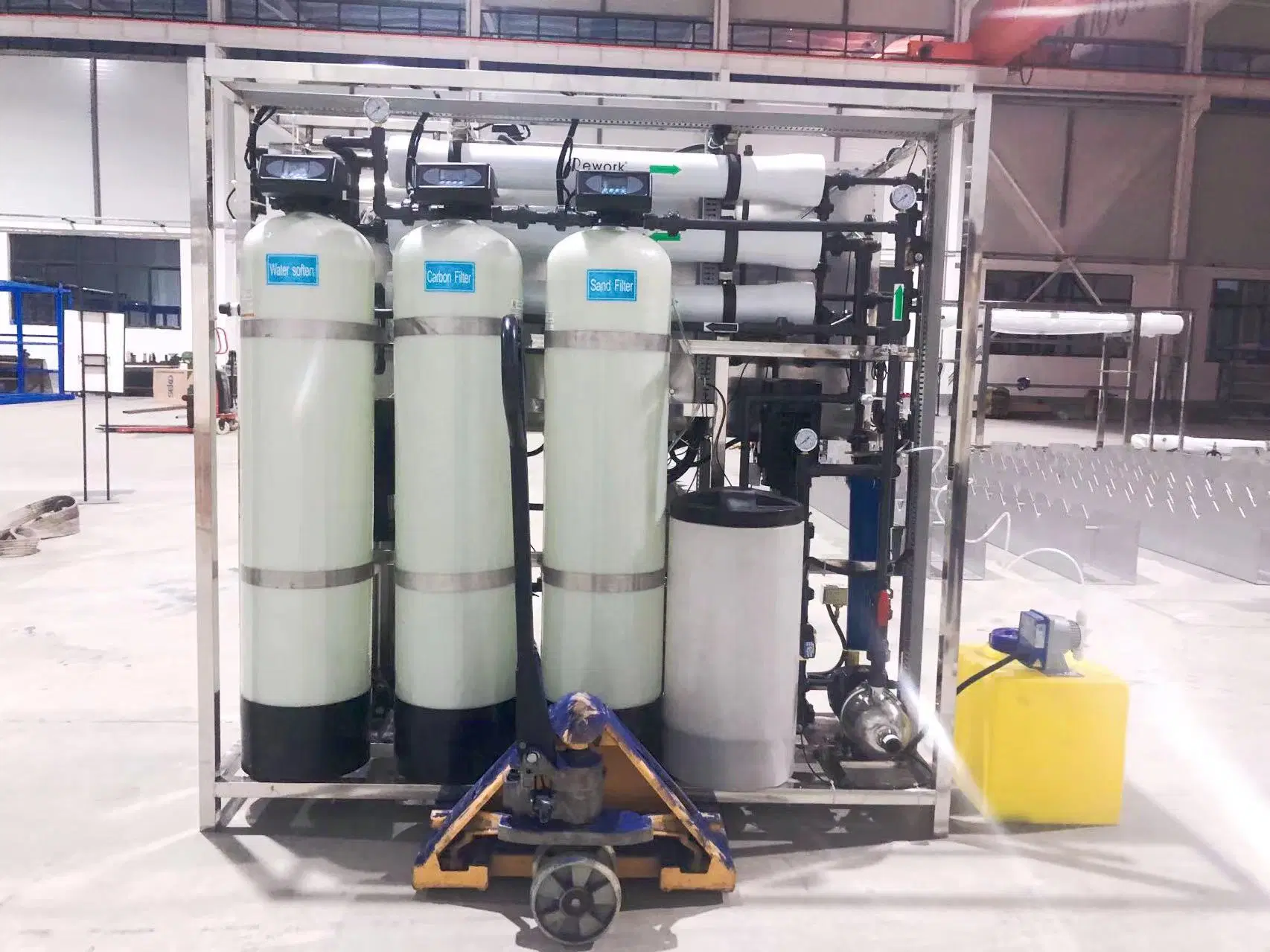 500L Electronics Used Deionized Water Filter High Purity Water Treatment Plant