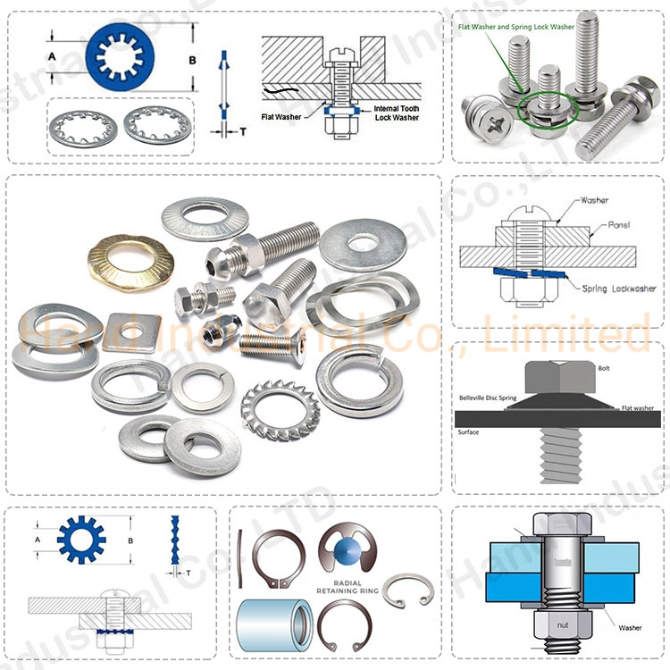 DIN93 GB854 Stainless Steel 304 316 Good Anti Lossening Tab Locking Tongue Washers with a Long Tab for Bolts and Nuts