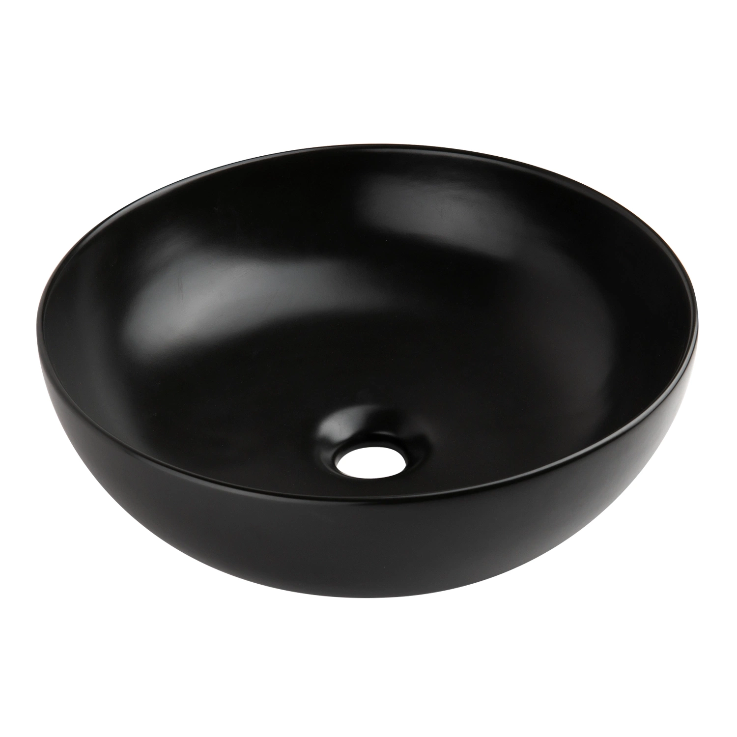 Baño redondo cUPC Ceramic Porcelain Negro Sanitary Ware lavabo Vanidad Venta caliente Cocina embarcación hecha a mano Cuenca de Arte