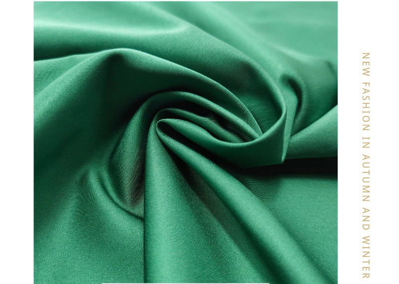 50d*75D 2/1 Cotton Sense Twill Weft Twist Imitation Memory 100%Polyester Fabric Garment Fabric /Textile Fabric/ Building Material Four -Side Elastic