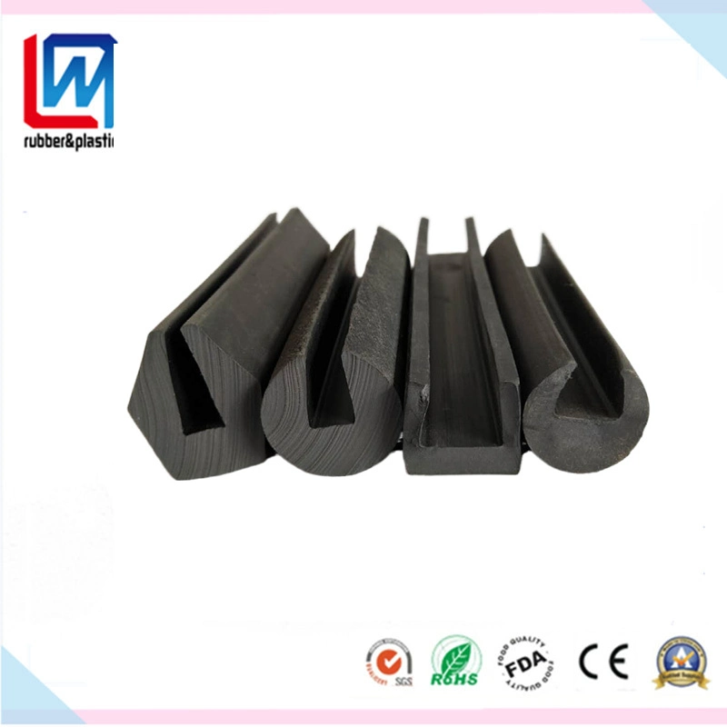 Custom Rubber U Shape Sealing Strip Extrusion for Machinery Household Appliance