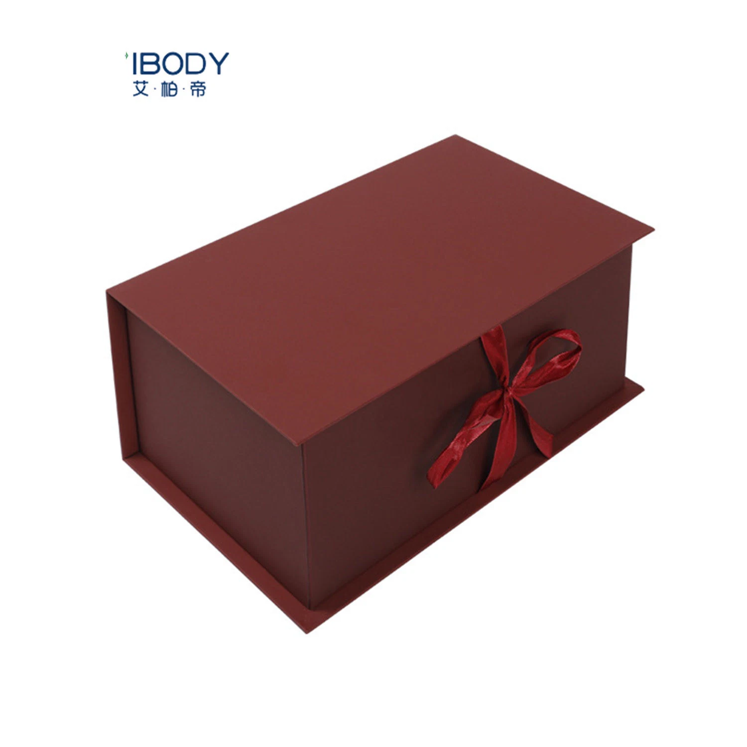 Customized Design Hot Stamping Art Paper Packing Box with Ribbon Bow