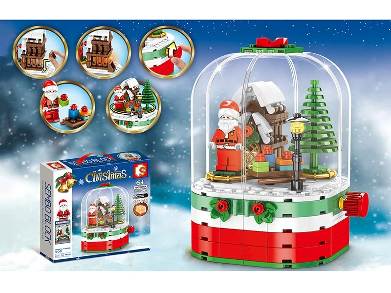 Promotion Geschenk Weihnachtsbaum DIY Baustein Spielzeug für Weihnachten