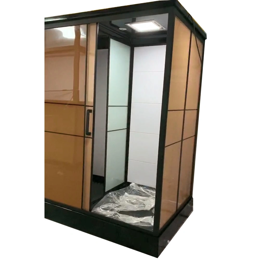 Snuofan 6-8 mm Glass Thickness Shower Cabin with Toilet Rectangle Shape Bath Enclosure