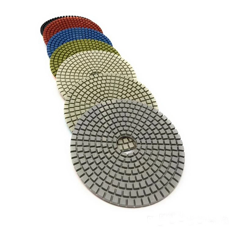 4 Inch 5 Inch Resin Polishing Disc Wet Flexible Polishing Pad for Stone Abrasive Polishing Tools