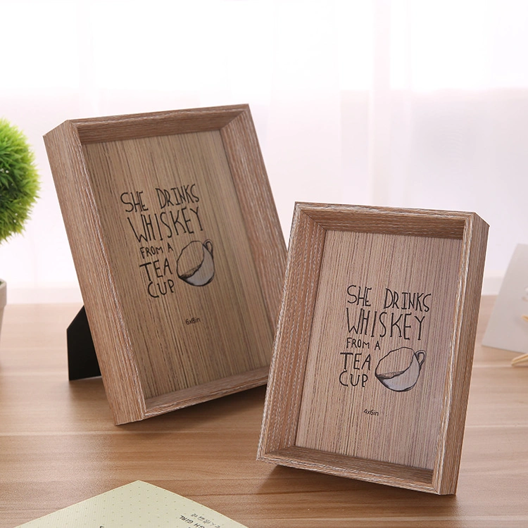 Natural 7-Inch Picture Frame Photo Wall Wood Frame Home Craft