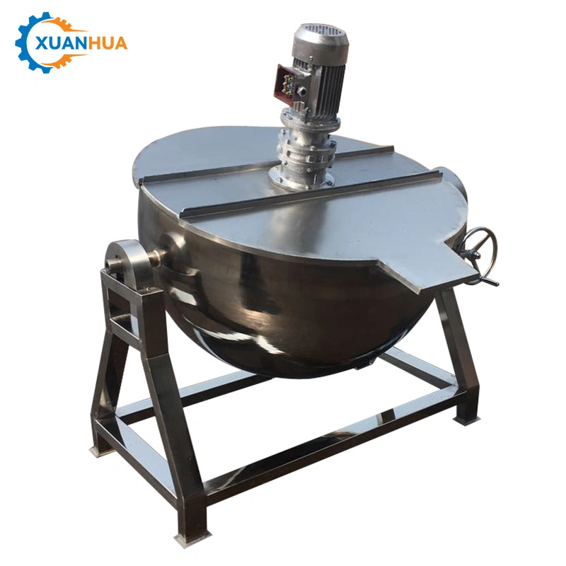 Commercial Stainless Steel Gas Boiling Pans Steam Jacketed Kettle Cooking Pot