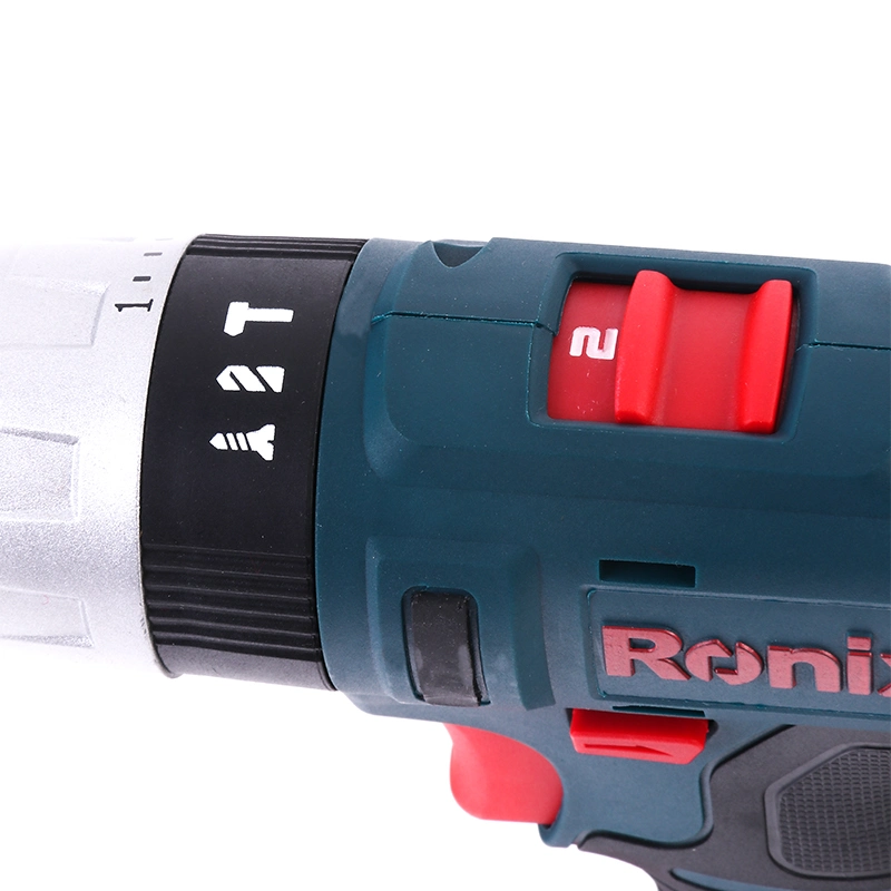 Ronix Hot Selling Model 8614 14.4V Li-ion 2-Speed Waterproof Cordless Impact Drill Driver