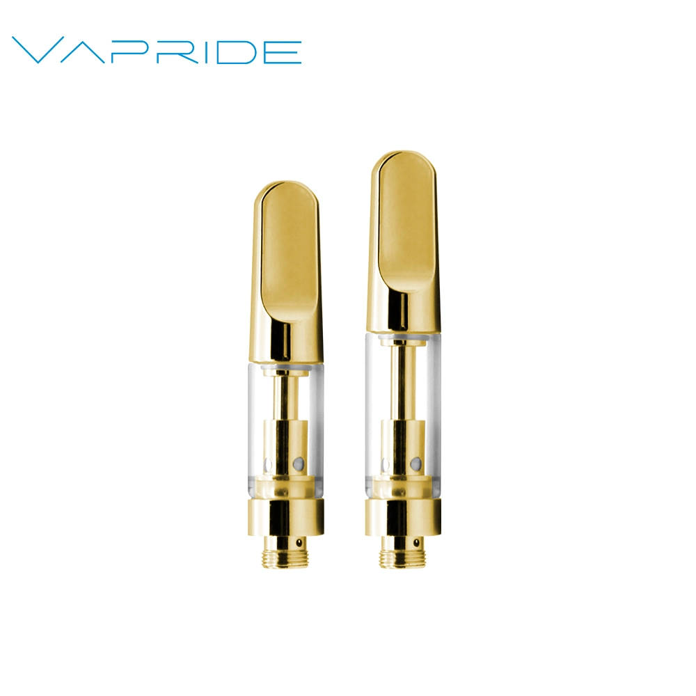 Wholesale/Supplier E Cigarette Vapride Brand Gold Color 0.5ml 510 Thread Cartridge Atomizer