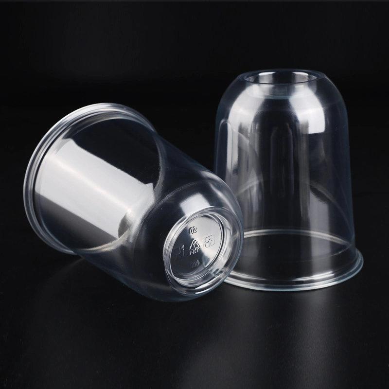 Custom Printed U Shape Clear Biodegradable Disposable Plastic Bubble Tea PP Pet PLA Cup