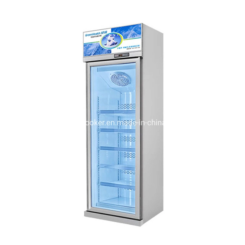 Commercial Supermarket Frozen Food Upright Display Fridge Freezer with Glass Door