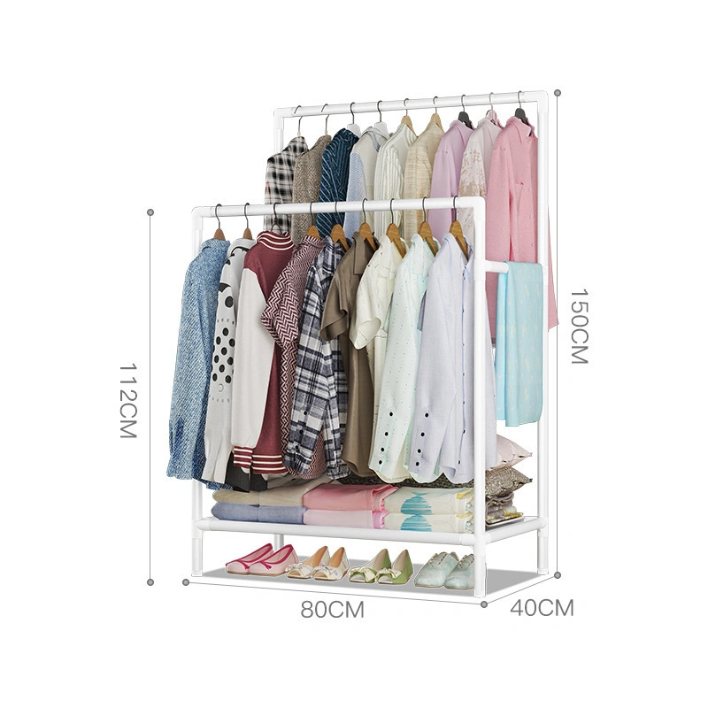 Modern Hanging Garment Display Rack Golden Clothing Display Stand for Shop Space-Saving Coat Rack