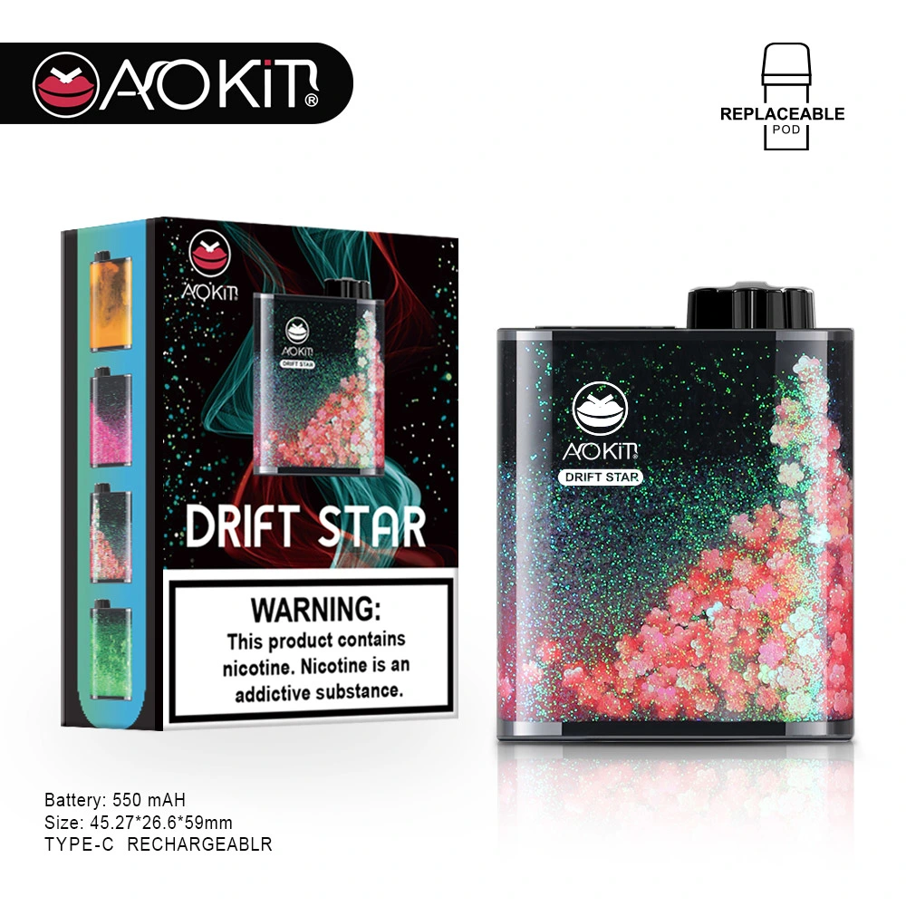 New Rechargeable Vape OEM Disposable Vape Aokit Drift 5000puffs High 600puff 800puff Capacity Factory Direct