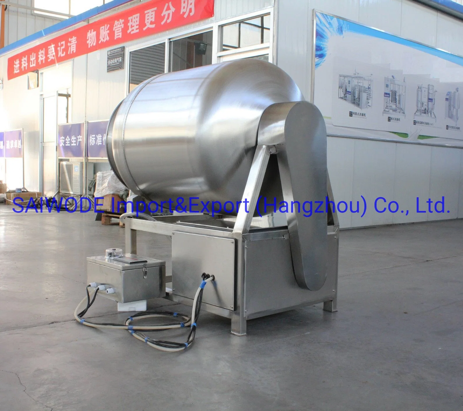 Factory Supply Electric Meat Salting Machine Chicken Marinating Vacuum Tumbler