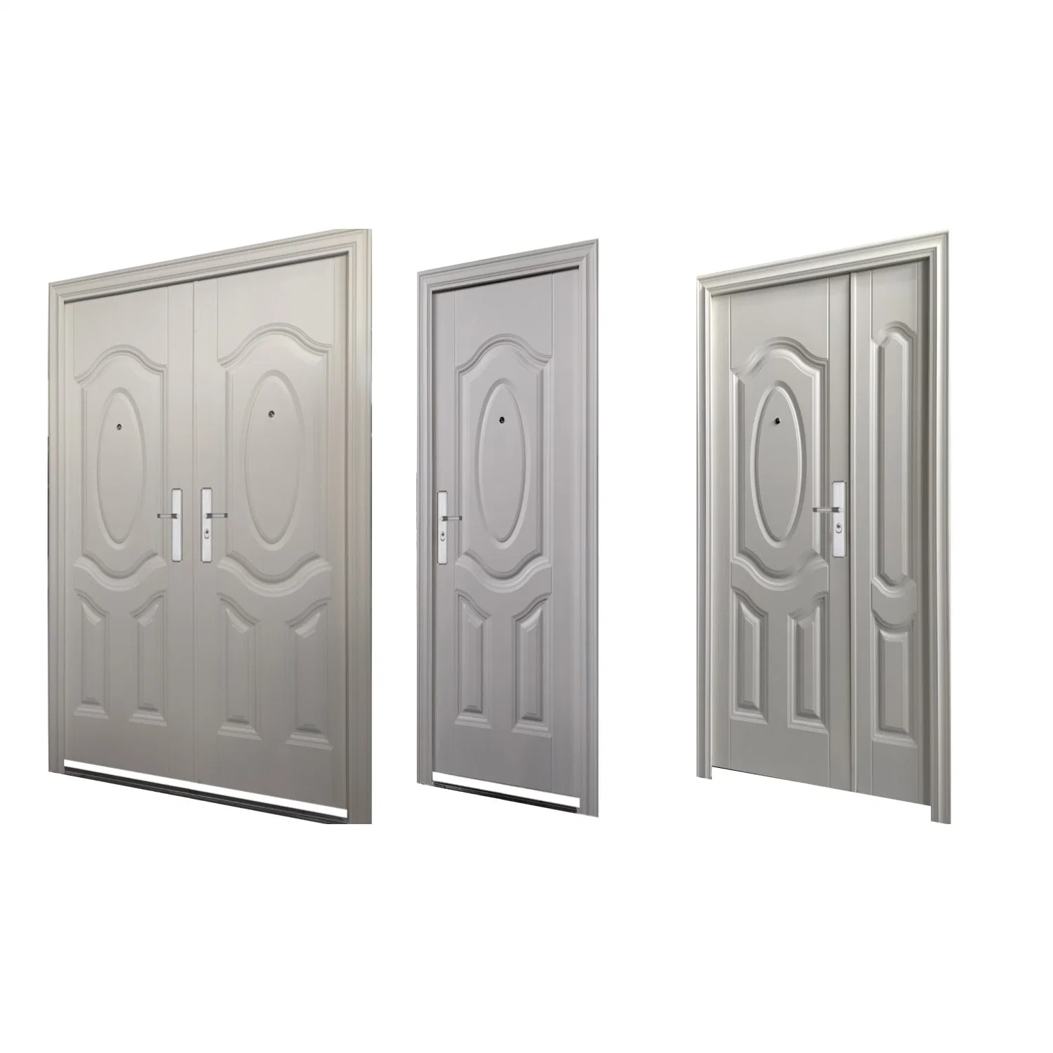 Modern Popular Wooden Doors, White Primer Coating Cheap Quality MDF HDF Wooden Interior Doors