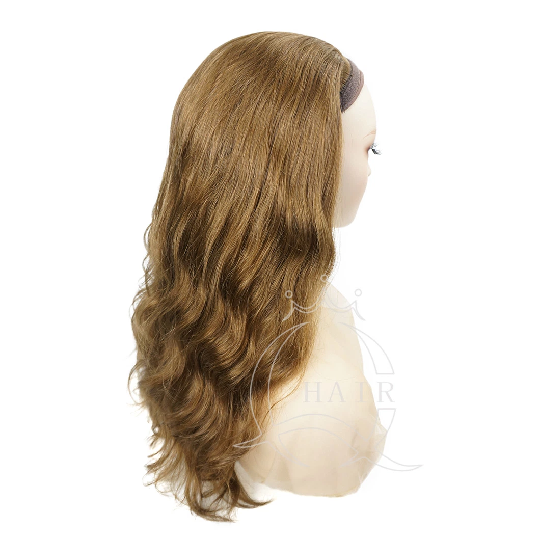 Top a Quality 100% Human Hair Virgin Hair Made Ponytail Wig Wonder Wig Bandfall Wig Half Wig Custom Wigs for Lady with Beauty or Medical Use