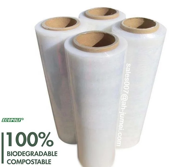 Jumbol biodegradáveis Rolo de Filme Stretch Encapamento de Cintagem de paletes