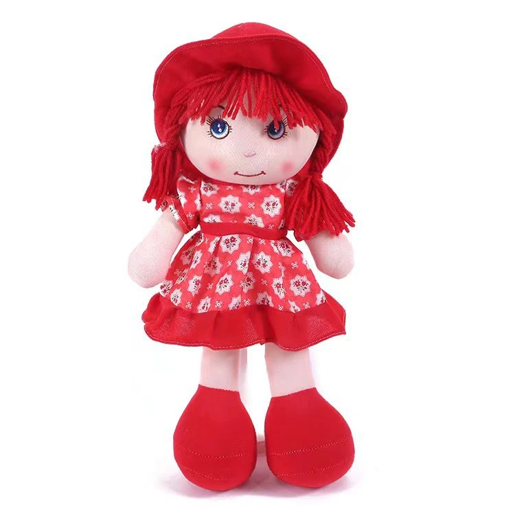 Cute Soft Baby Dolls Stuffed Plush Toy Rag Girl Doll Birthday Gift with CE En71 Gcc