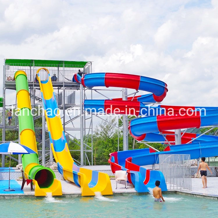 Tobogán de agua de alta velocidad para el parque de piscinas