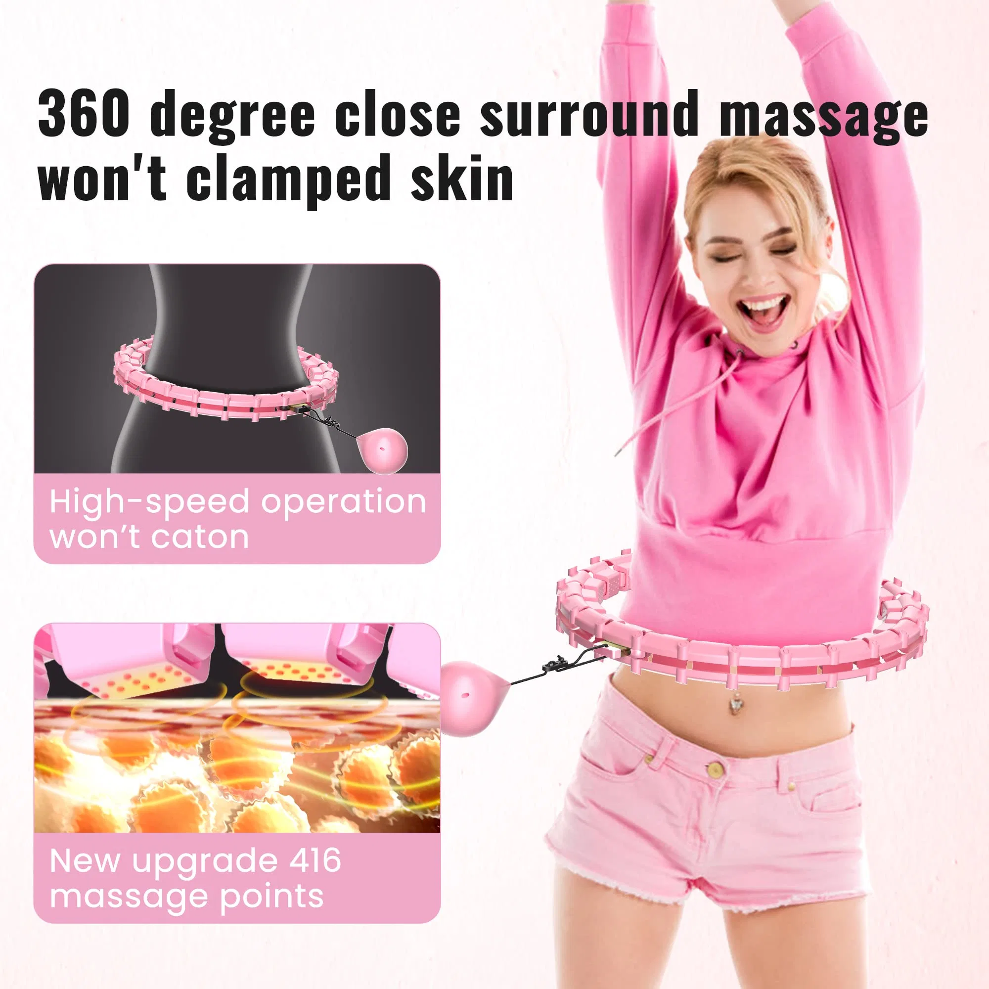 Factory Price Gym Women Abdominal Sports Equipment Weighted Smart Fitness Hula Hoop