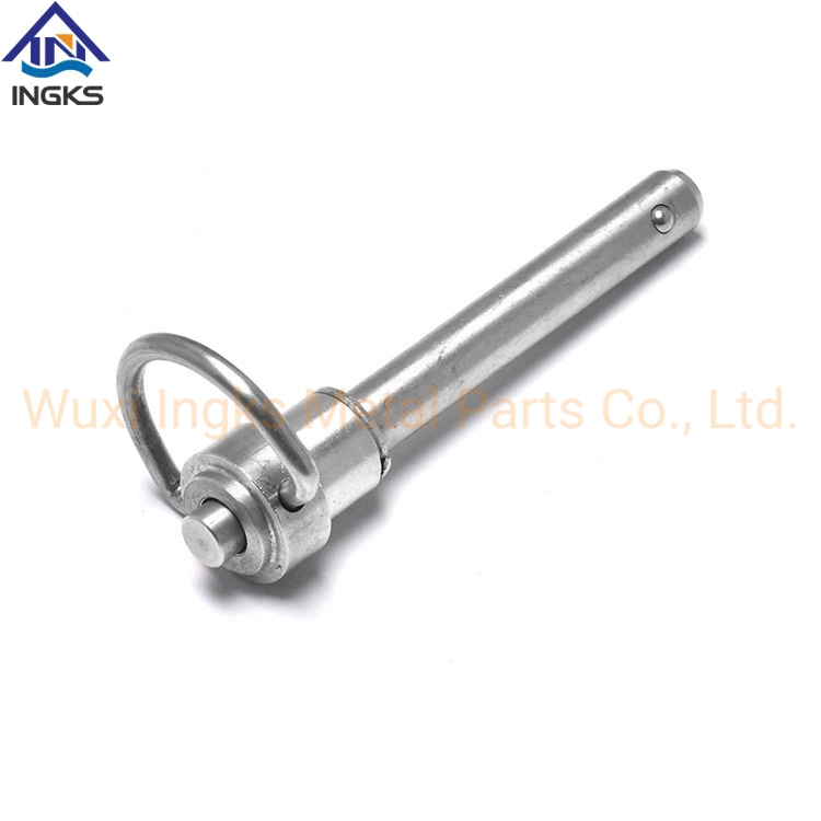 High quality/High cost performance SS304 Button D Ring Handle with Shoulder Quick Release Ball Lock Pin