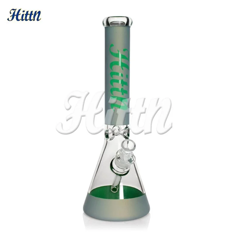 Hittn 16 pouces Neon vert/rouge/vert/bleu Big Beaker brûleur à huile Shisha Tuyau d'eau pour fumeurs en verre de narguah