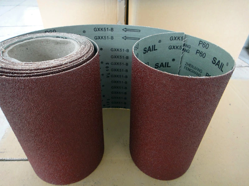 Aluminum Oxide Grinding Tool Abrasive Cloth Sail Gxk51-B 60#