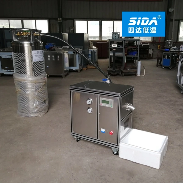 Petite machine à glaçons secs de marque SIDA Kbs-02 Pour l'effet de brouillard de nuages de réfrigération