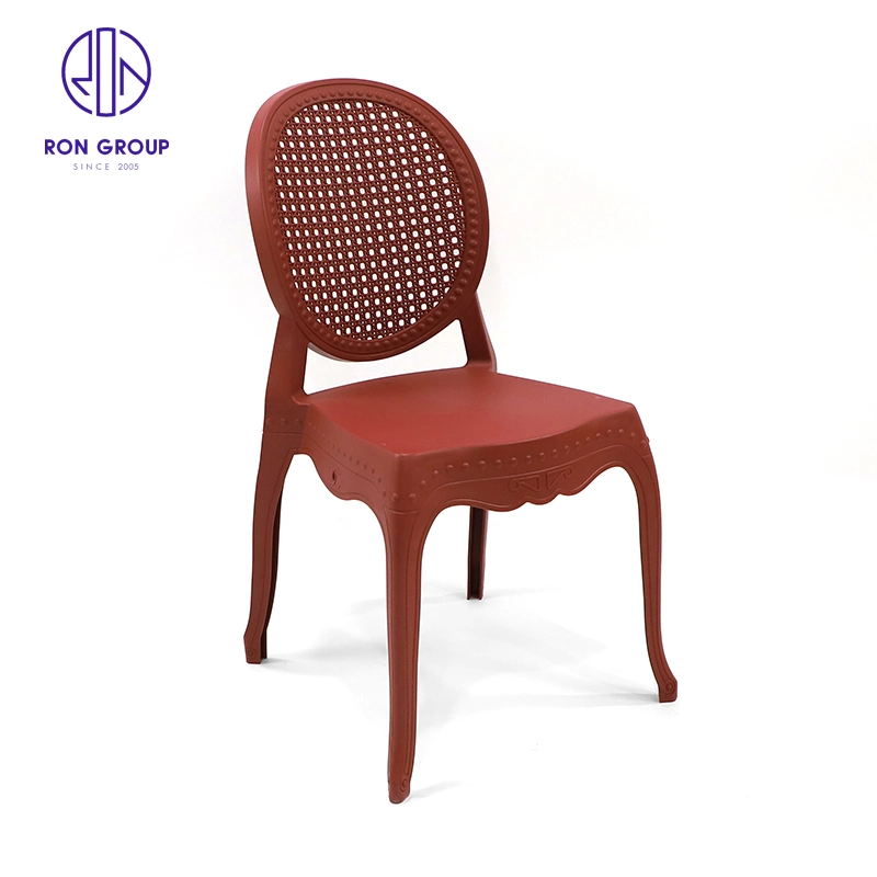 Outdoor Plastic Leisure Chair Backrest Wholesale/Supplier Dining Chair Furniture Modern Style for Wedding Event Restaurant