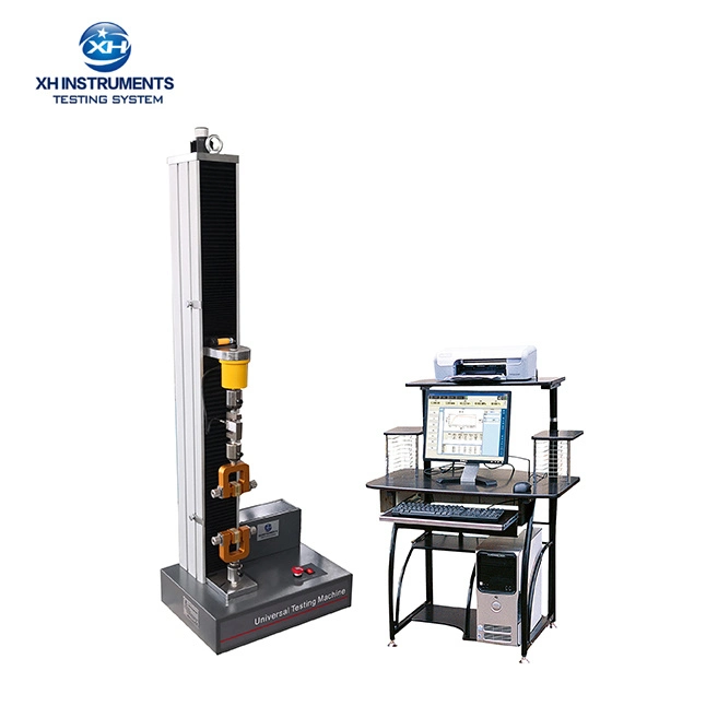 Máquina de prueba de tracción universal eléctrica de una columna Productos de caucho electrónico Máquina de prueba de resistencia a la tracción