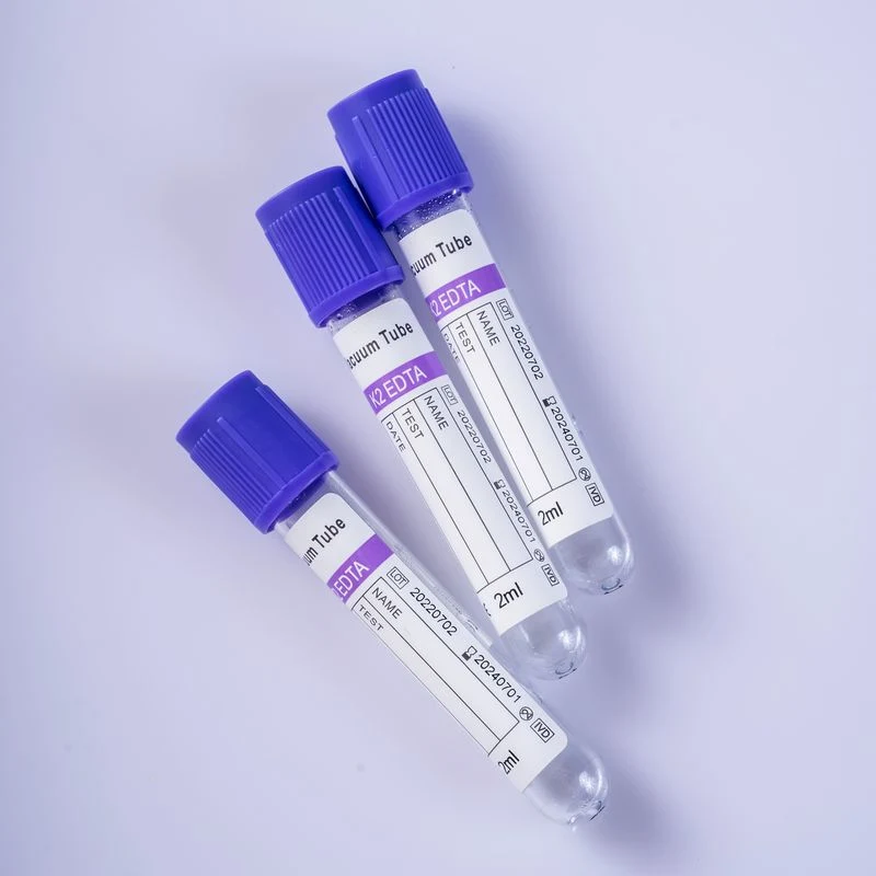 High Quality EDTA K2 K3 Vacuum Blood Collection Tube Pet Plastic EDTA Tube for Laboratory