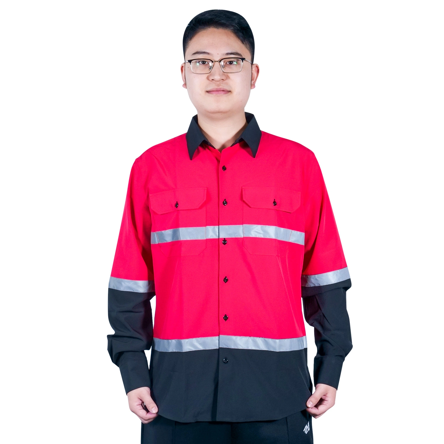 La alta calidad de color naranja Camiseta manga larga de trabajo uniformes Ropa de trabajo para el hombre