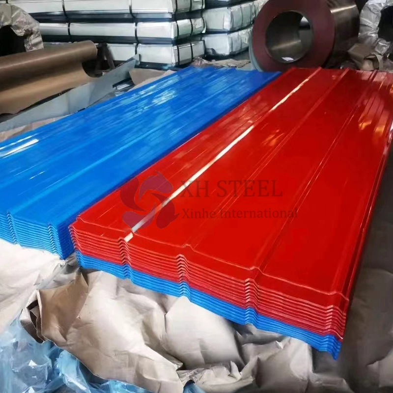 Building Material PPGI Sheet Color Coated Corrugated Roof Sheets SGCC Dx51d~Dx53D G350-G550 Galvanized/Stainless Steel/Aluminum/Carbon Steel/Prepainted Plate