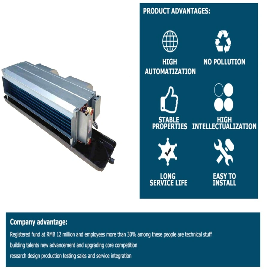 Hot Sale Air Conditioner Terminal Horizontal Concealed Fan Coil Unit