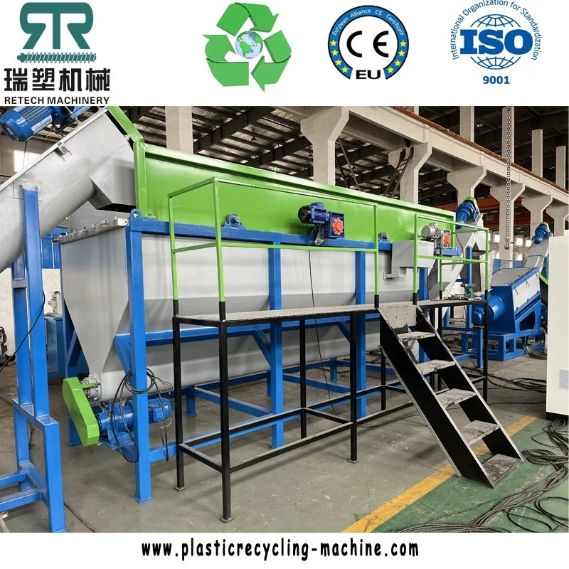 Отходы после использования Пластиковые ПЭНП ЛЛЛПНП HDPE PP Сумка для пленки Crushing Стиральные машины Сушка машины пленка/бумага/маркировка линии производства